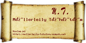 Müllerleily Töhötöm névjegykártya